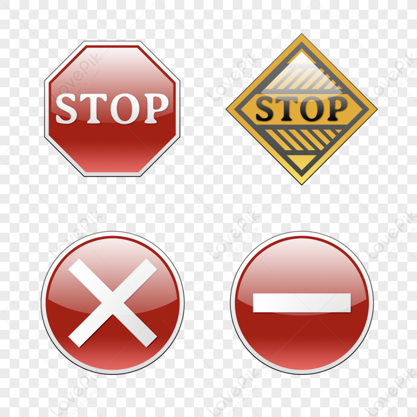 Stop and Go, panneaux de signalisation : image vectorielle de