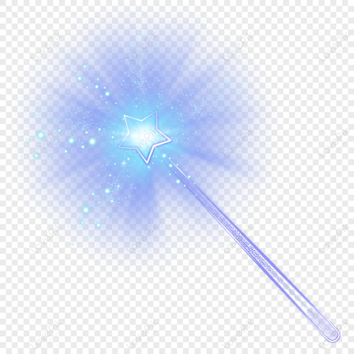 Blue Magic Wand PNG Images With Transparent Background | Free Download ...