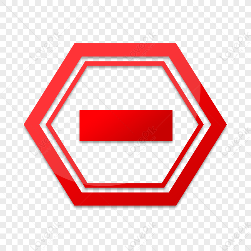 Traffic Signs With Red Horizontal Bars On Red Hexagons,stop,prohibited ...