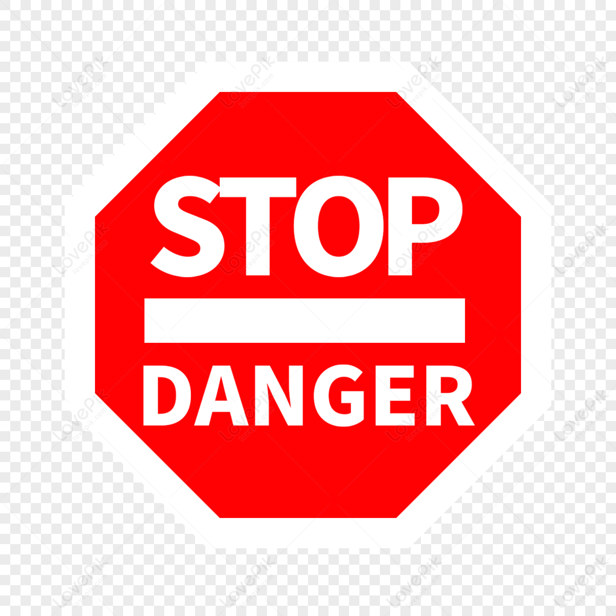 White English Traffic Sign On Red Octagon,white Borders,stop Png 