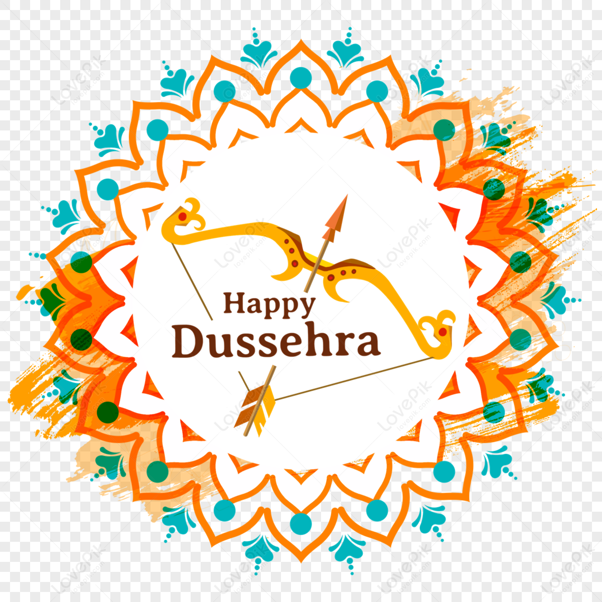 Dussehra Religious Shading Bow Element Happy Dussehra Happy Dusshera Happy Dasara Free Png And