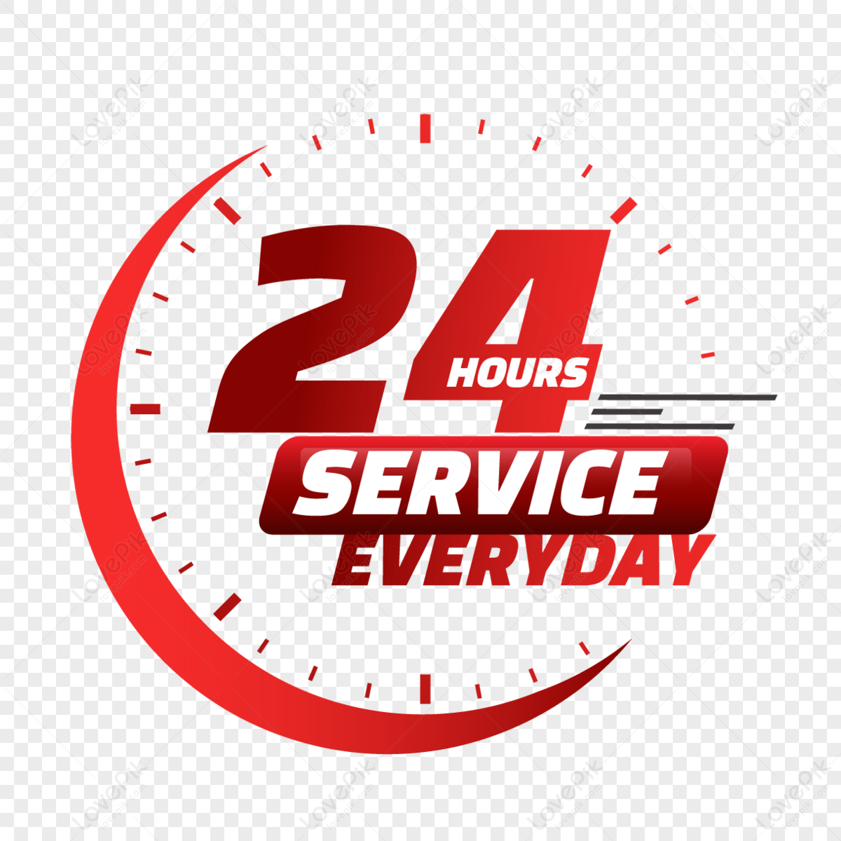 24 Clock PNG Images With Transparent Background Free Download On Lovepik   24 Hour Delivery Service Red Clock English An Hour Pointer 168198 Wh1200 