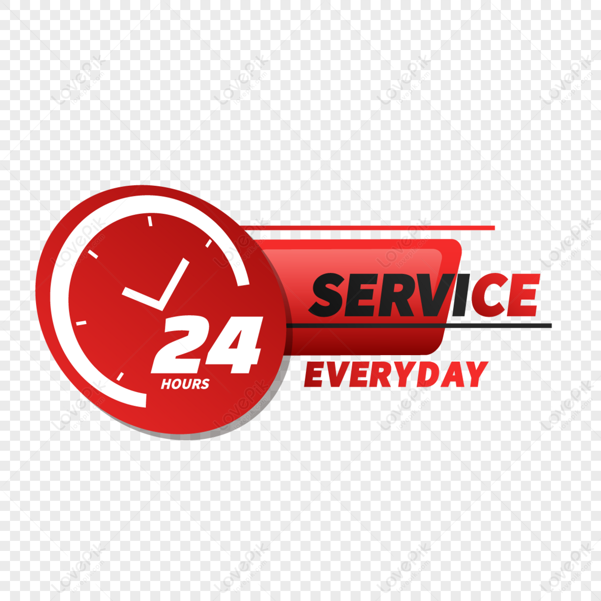 24 hour service - Free business icons