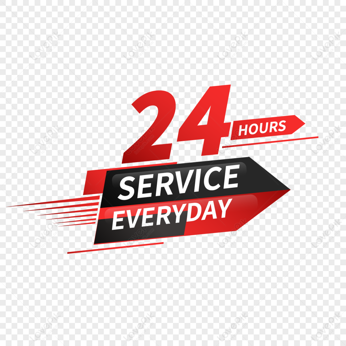 24/7 Everyday Service Vector