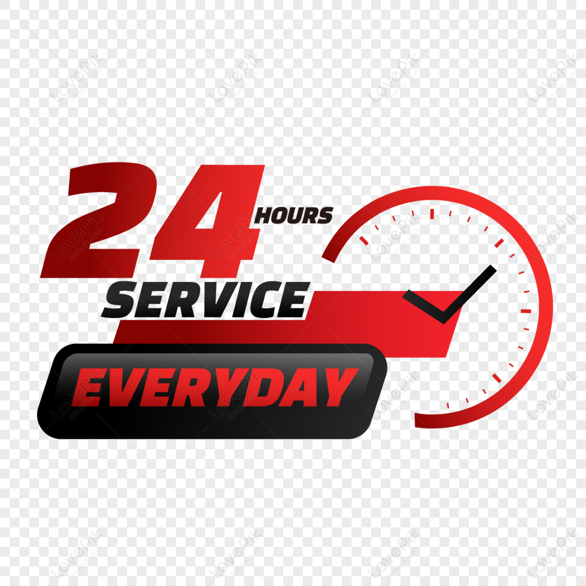 Free: 24 hour service design with clock - nohat.cc
