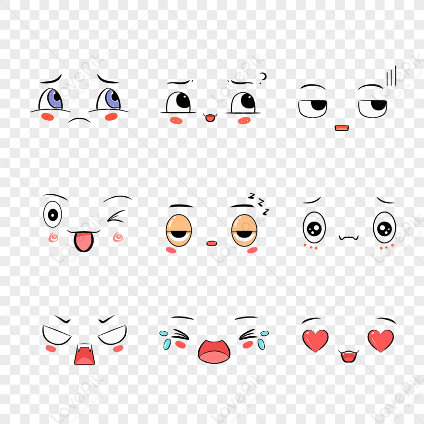 Cartoon Kawaii Emoji,twitter Emoji,whatsapp Emoji,memes PNG Free ...