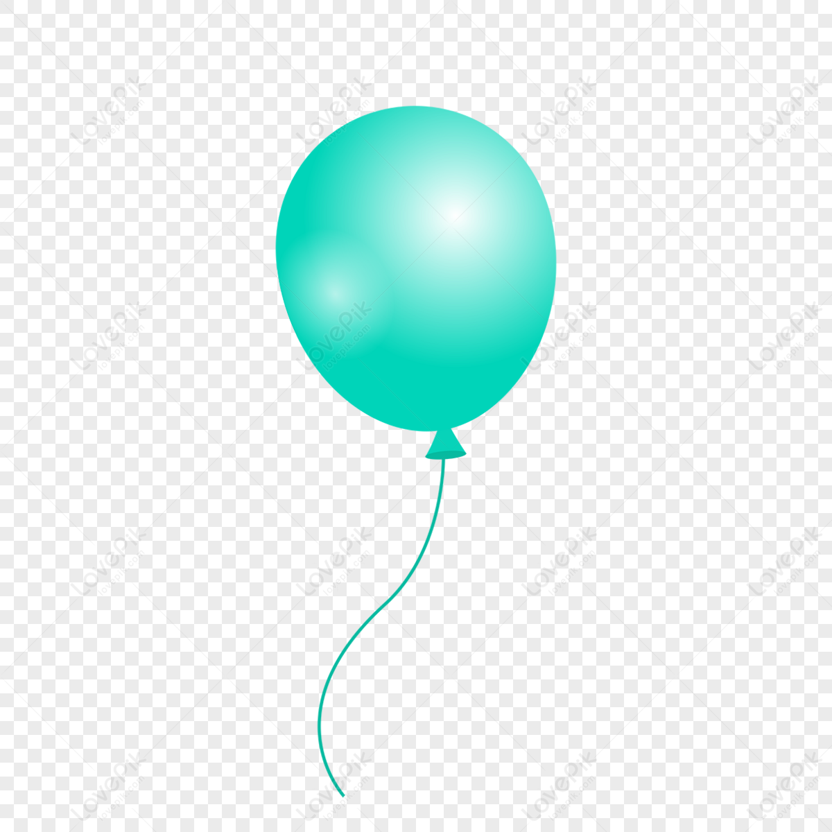 Cartoon Lake Green Birthday Balloon,birthday Balloons,green Balloons ...