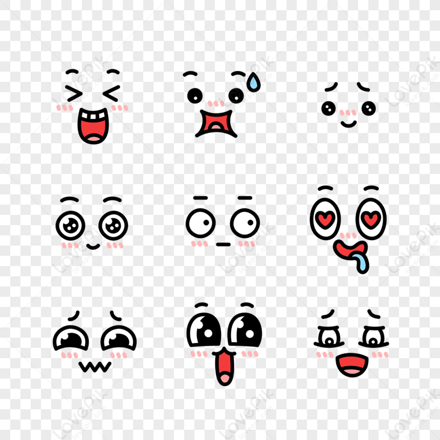 Cute Emoticon Cartoon Hand Drawn,hand Icons,slobber,paint Hand PNG Free ...