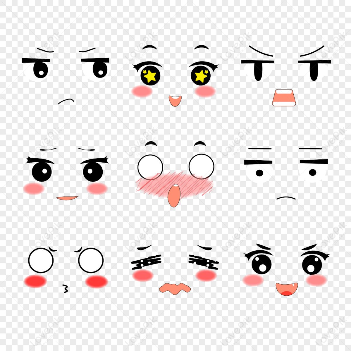 Cute Little Expression PNG Images With Transparent Background | Free ...