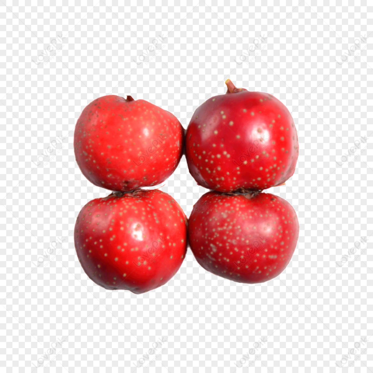 Four Sweet And Sour Red Hawthorn,mature,fruit PNG Image Free Download ...