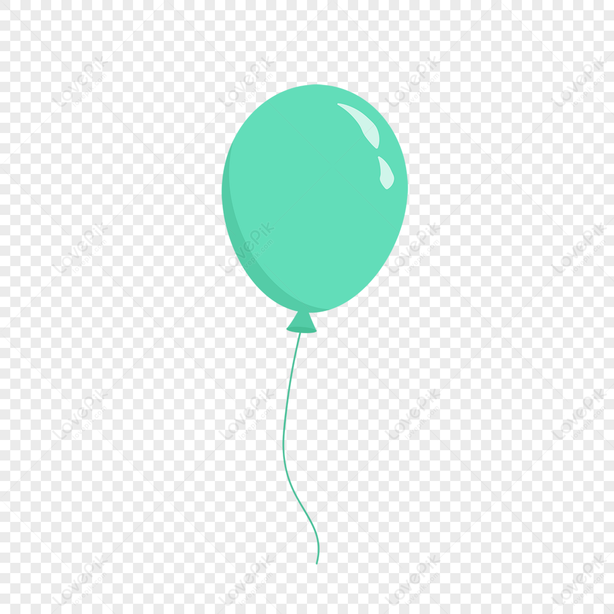 Green Balloon Simple Clipart,birthday Balloon,party Balloon,green ...