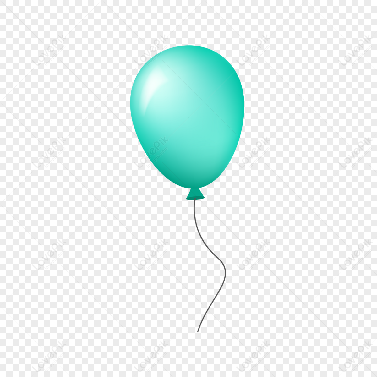 Green Gradient Birthday Balloon,party Balloon,birthday Balloons,balloon ...