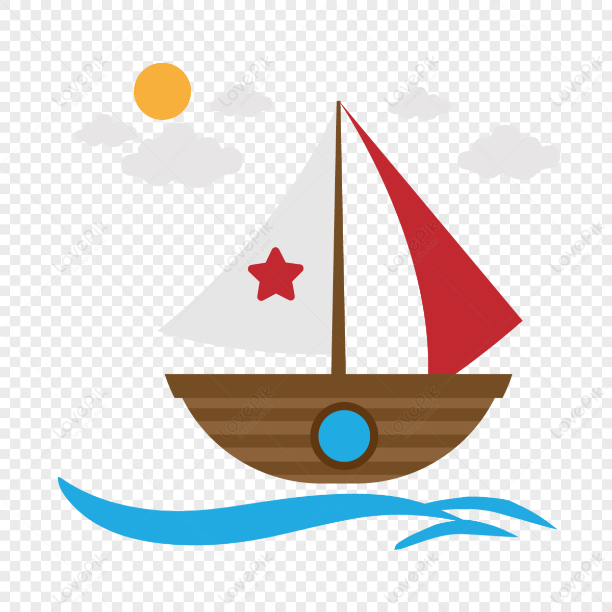 Hand drawn cartoon ship elements svg,hand painted,paint hand png white transparent