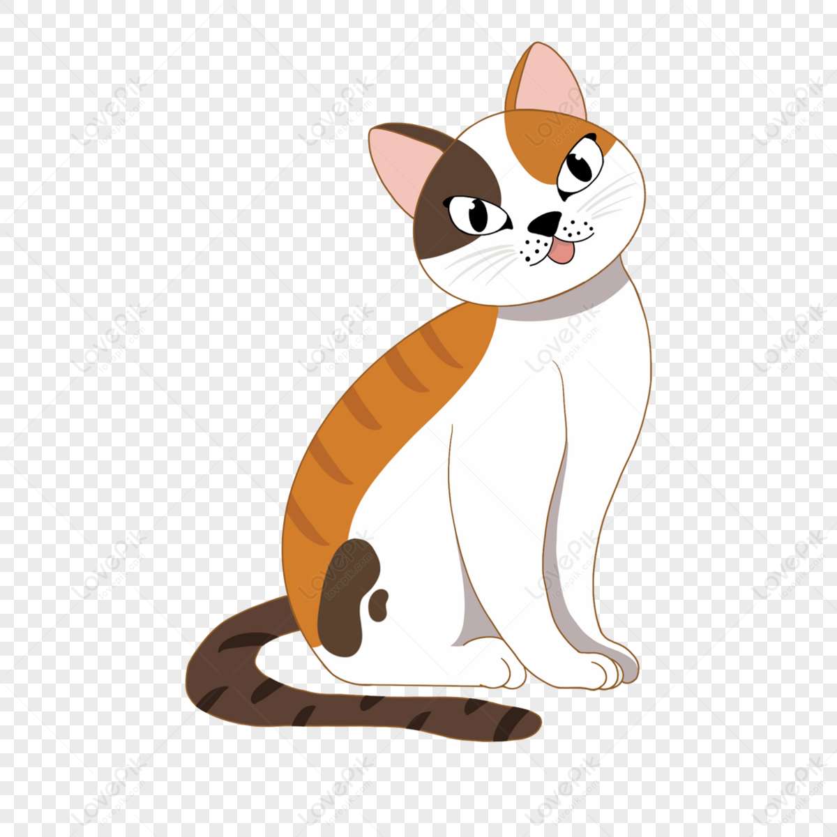 Hand Drawn Cartoon Yellow Cat Clipart,eyes,line PNG Transparent ...