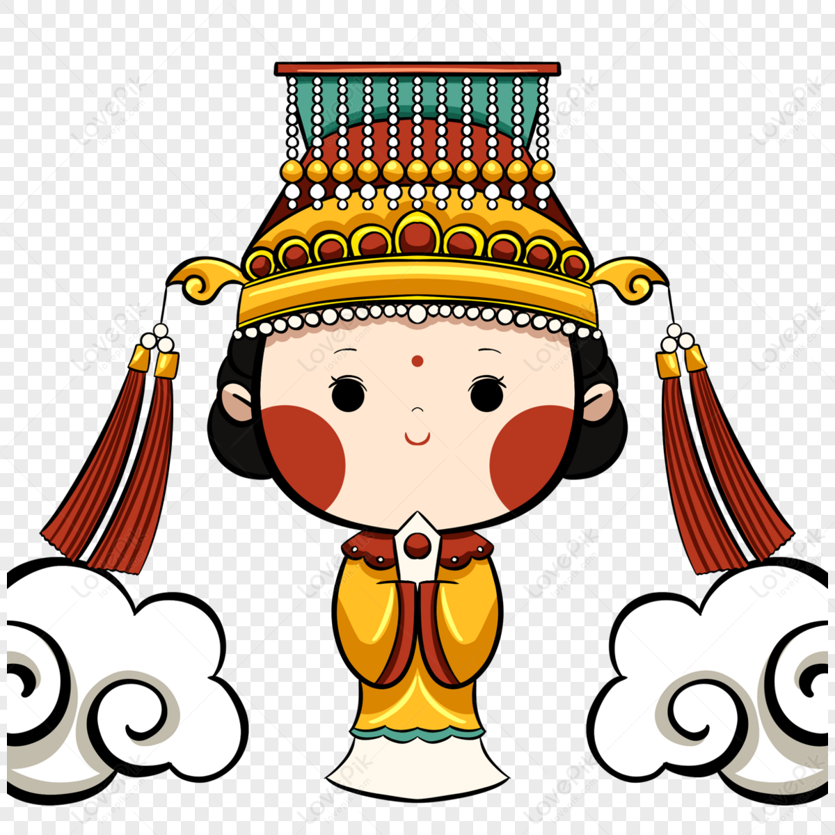 Hand Drawn Style Mazu Elements,costumes,celebrate,banner PNG ...