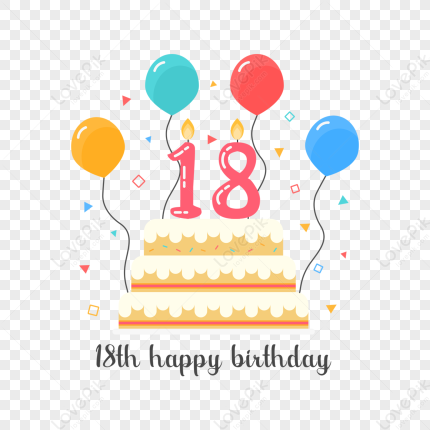 18 cumpleaños png imágenes