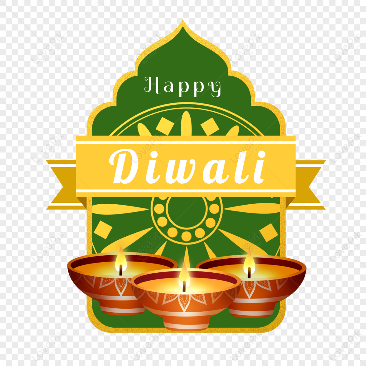 Indian Diwali Decorative Border Diwali Diya Wallpaper Arab Png Image And Clipart Image For Free