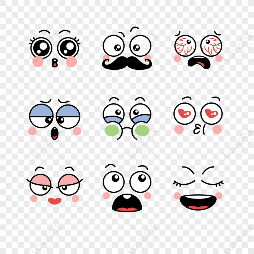 Kawaii Emoji Emoji Hand Drawn Design Elements,twitter Emoji,cry PNG ...