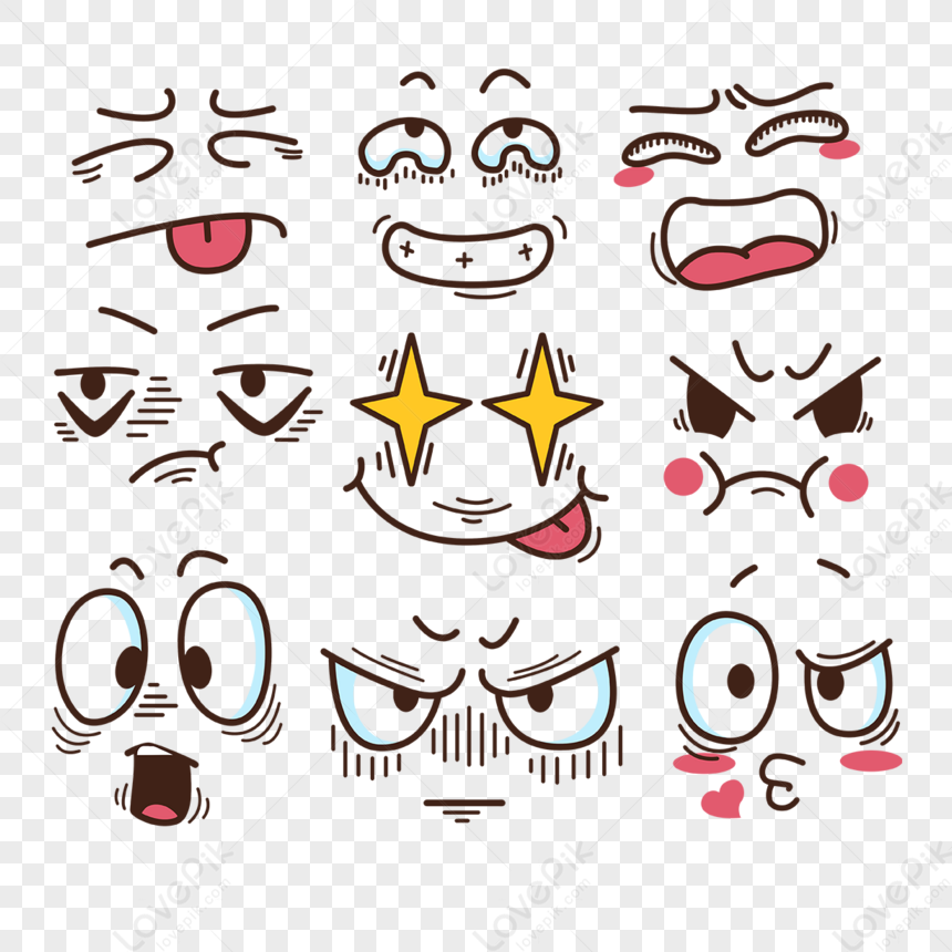 Kawaii Emoji Hand Drawn Design Group Pictures,crying,twitter Emoji PNG ...