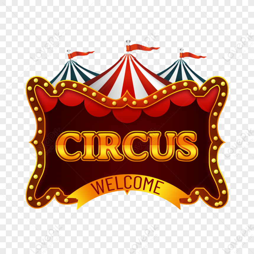 Ornate Brown Circus Signboard Decoration,festival,funfair,graphic PNG ...