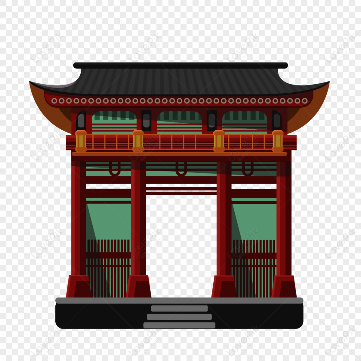 Traditional Japanese Temple Architecture,window,banner,tokyo Free PNG ...