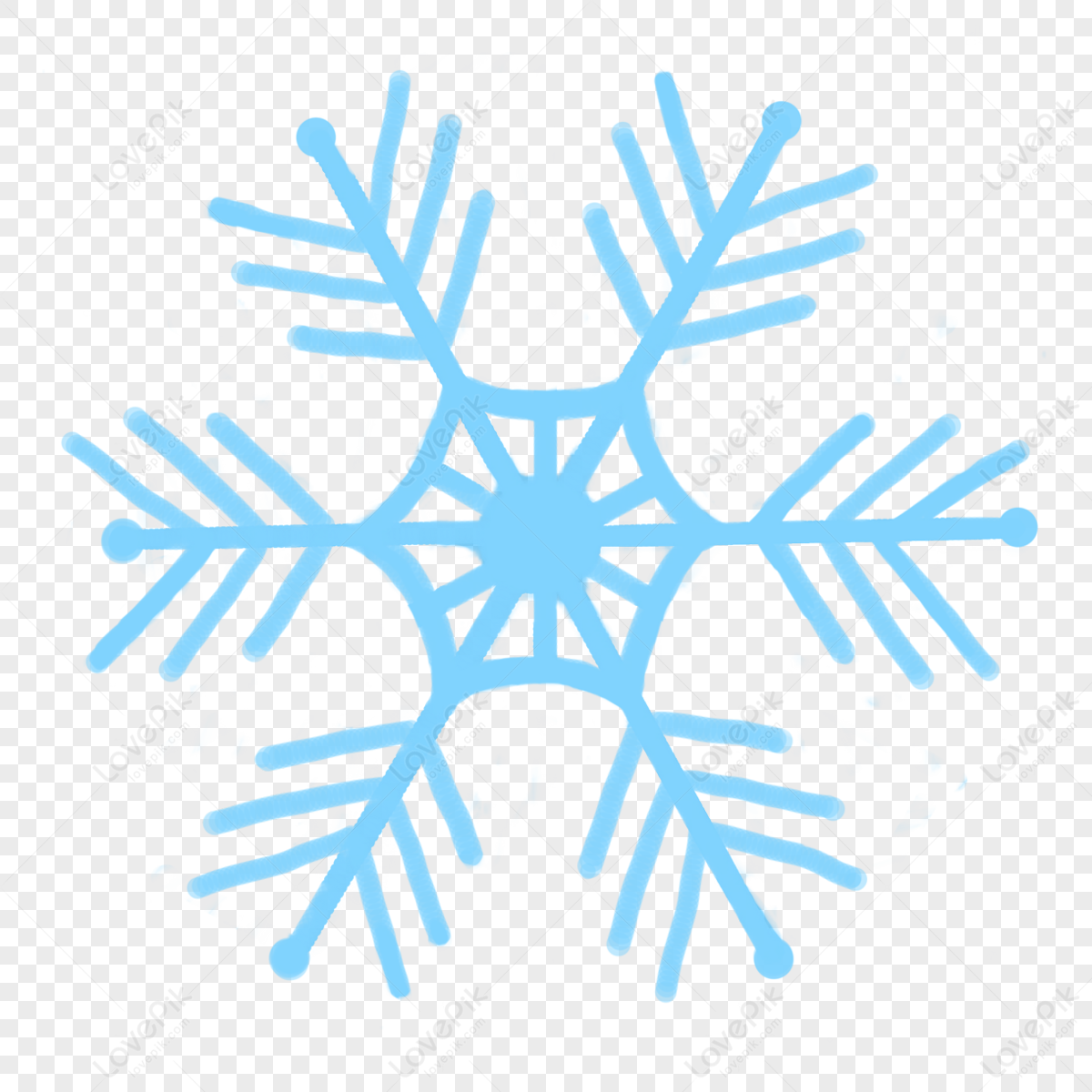 clipart de flocon de neige violet