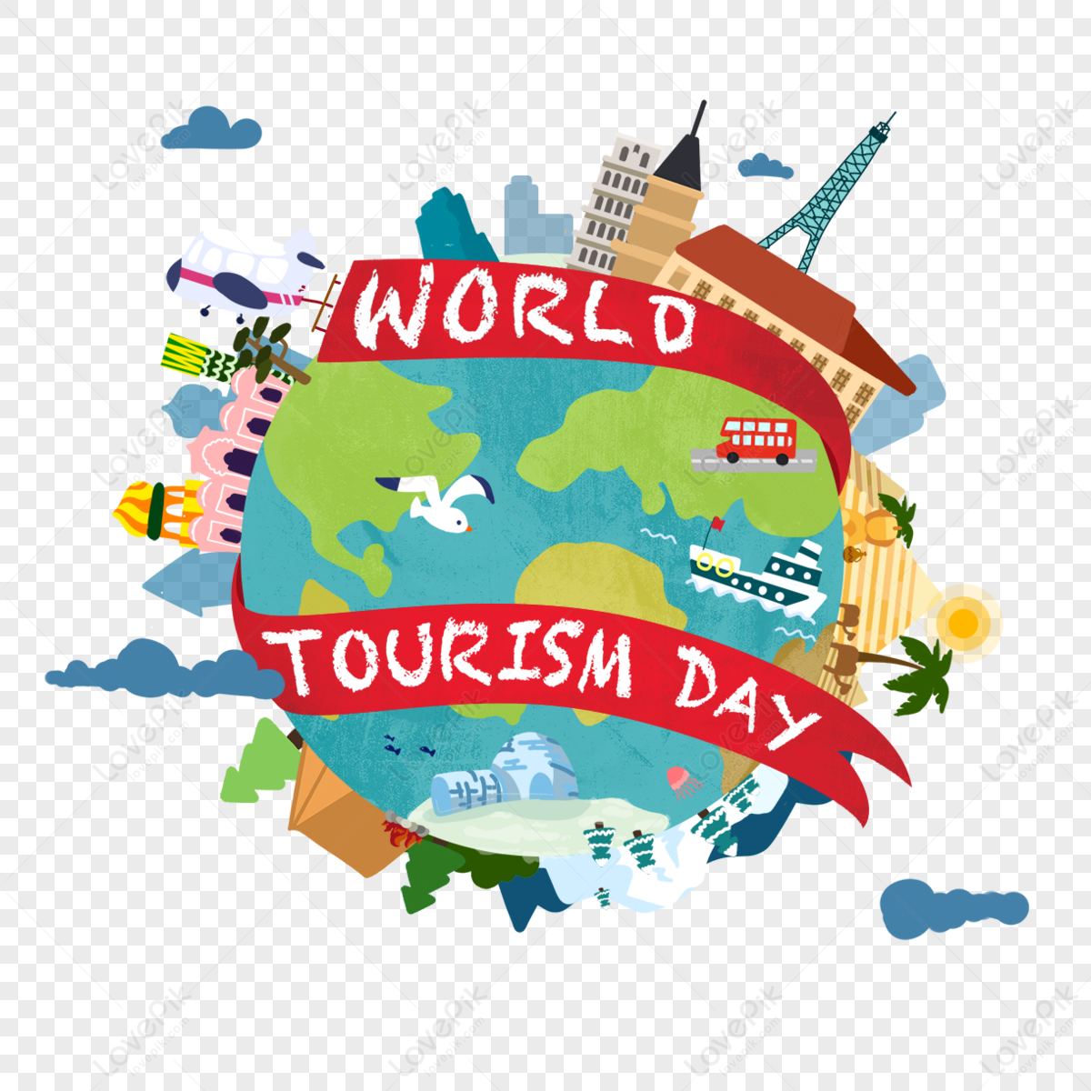 World travel day,building,environment,vacation png picture