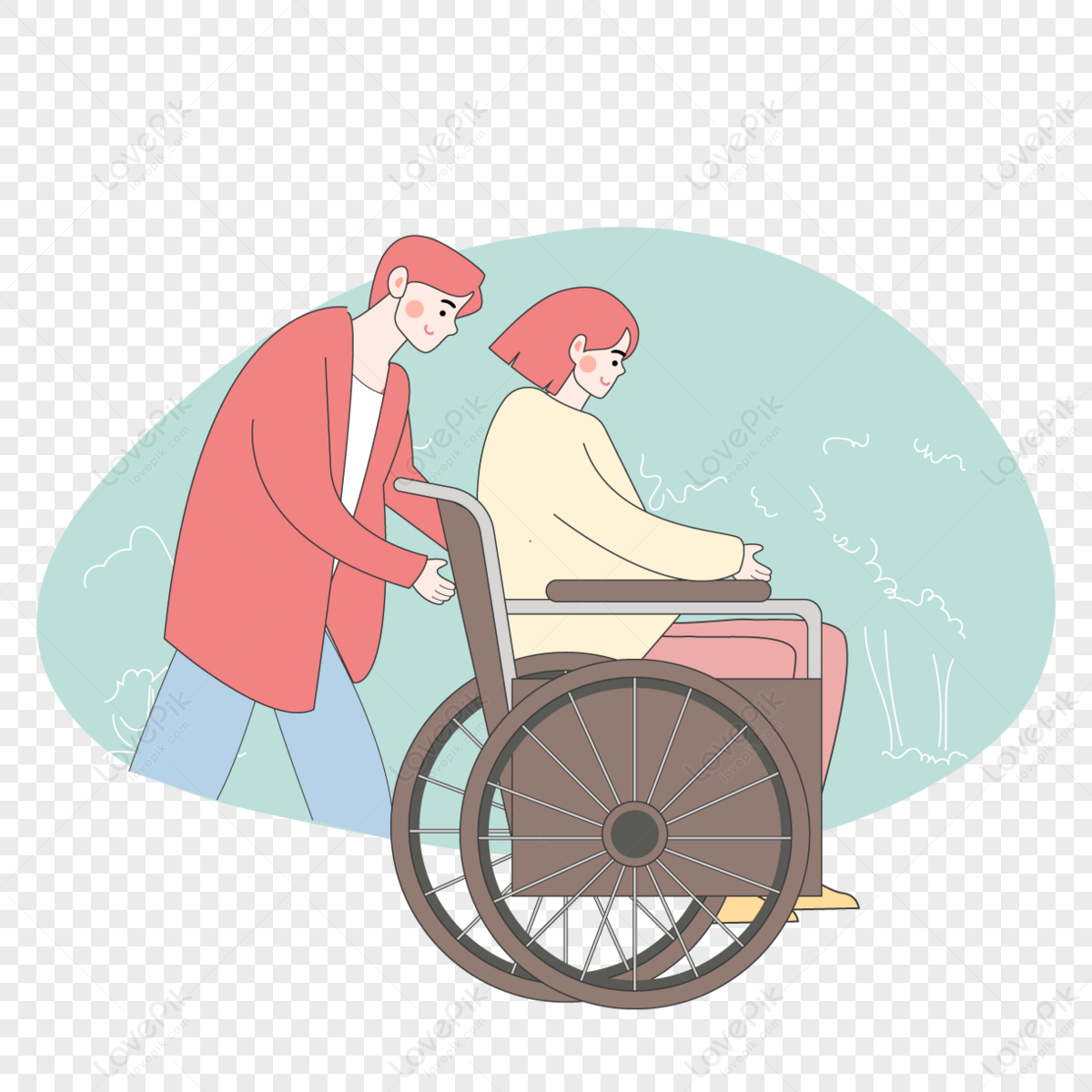 International Day Of Disabled Persons Cartoon Hand Drawn Illustration ...