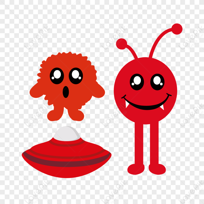 Svg Cartone Animato Alieno Rosso Con Astronave,svg,navicella  Spaziale,alieno Dei Cartoni Animati EPS Immagine Gratis, Grafica download  su Lovepik