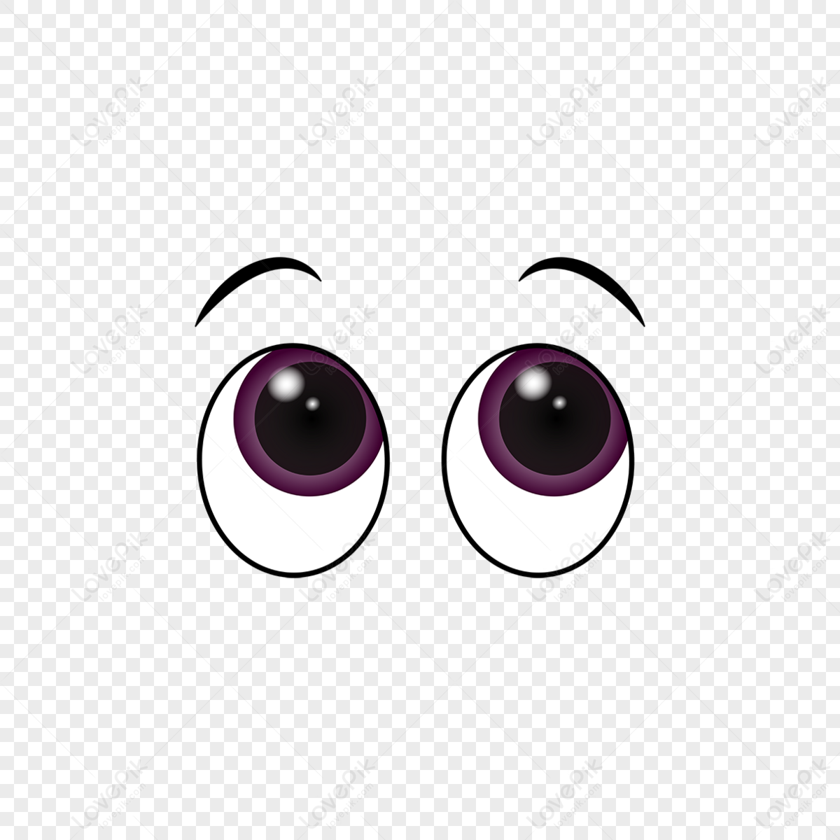 Brown cartoon eyes eyebrow expression vector material eyes clipart anime eyes png hd transparent image