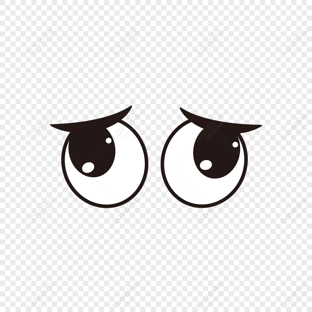 Cartoon Animal Eyes Expression Vector Material Eyes Clipart Anime Eyes ...