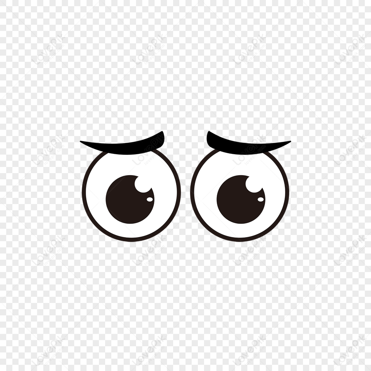 Cartoon anime eyes emoji elements eyes clipart anime eyes,line emoji,whatsapp emoji png image