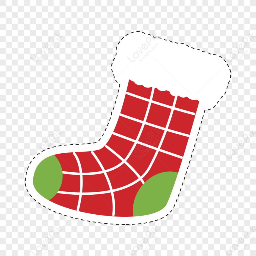 Cartoon Christmas Creative Image Picture Socks,illustration,hand Painted Free  PNG And Clipart Image For Free Download - Lovepik