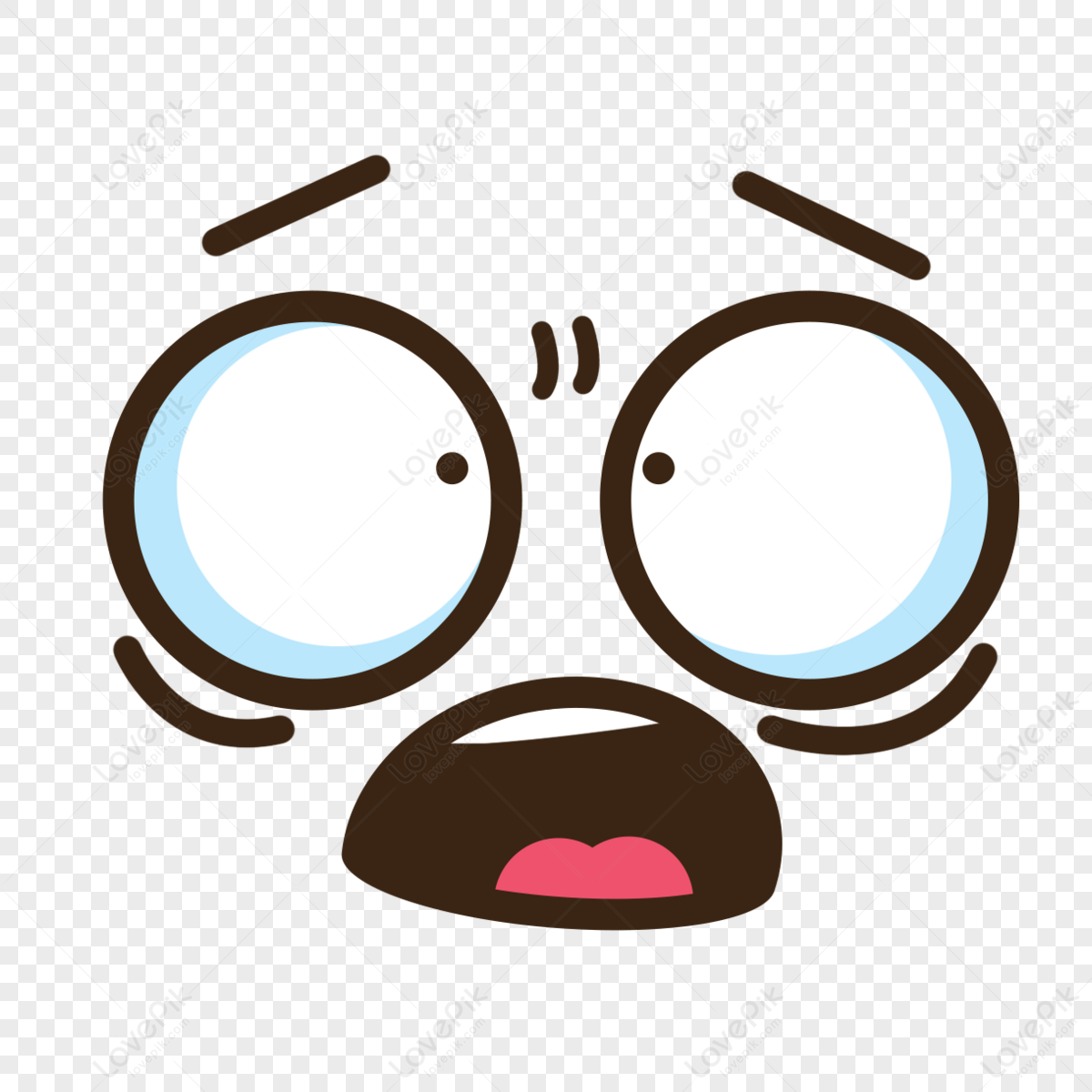 Scared Anime Face Drawing, HD Png Download, png download, transparent png  image