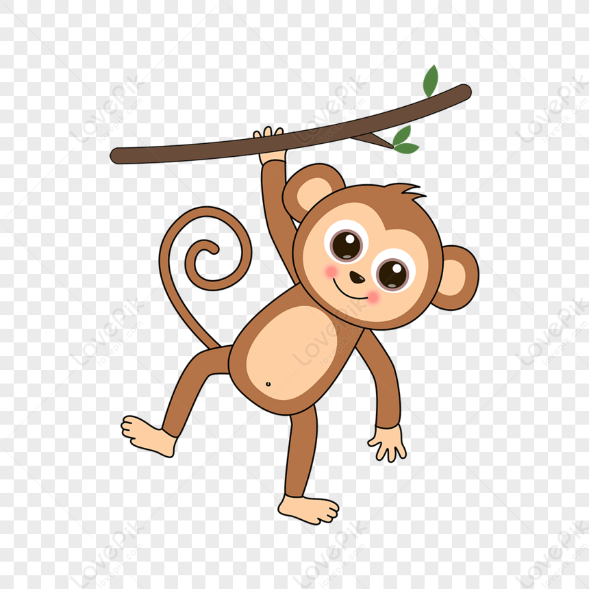 Hình ảnh Phim Hoạt Hình Con Khỉ Nâu Nhăn Mặt,vui Vẻ,vật Nuôi PNG Miễn Phí  Tải Về - Lovepik