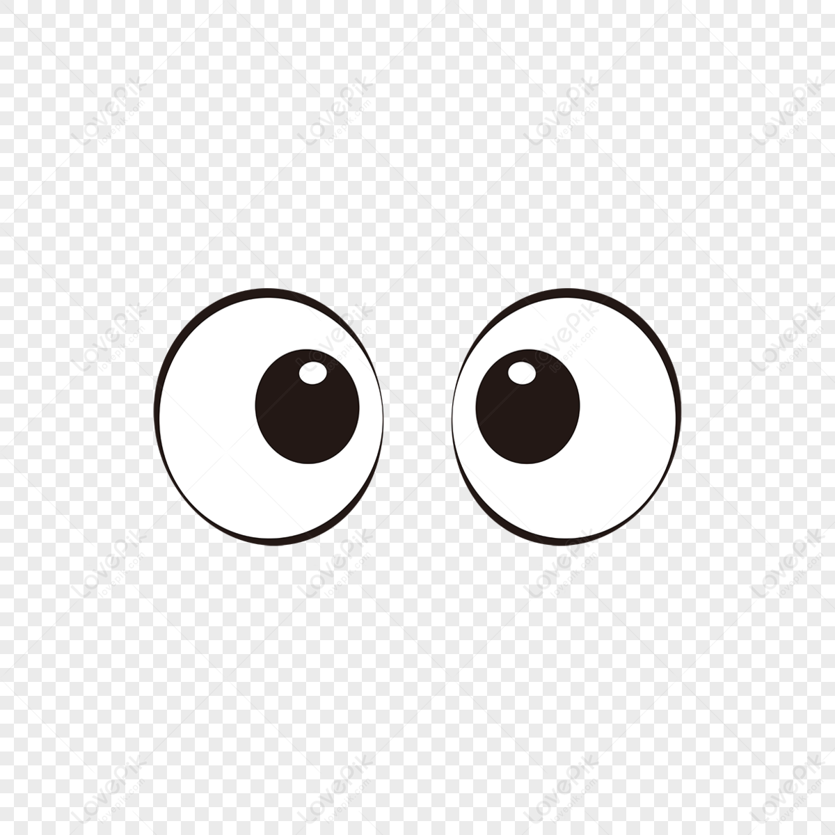 Cartoon simple cute round eyes material eyes clipart anime eyes,expression,animal eyes png free download