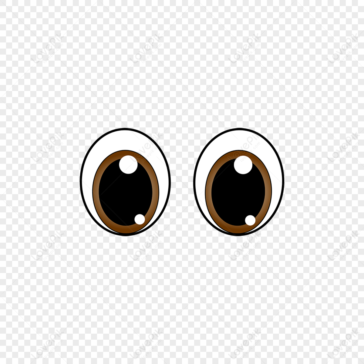 Cute brown cartoon big eyes eyes clipart anime eyes,cartoon animal,human eyes png hd transparent image