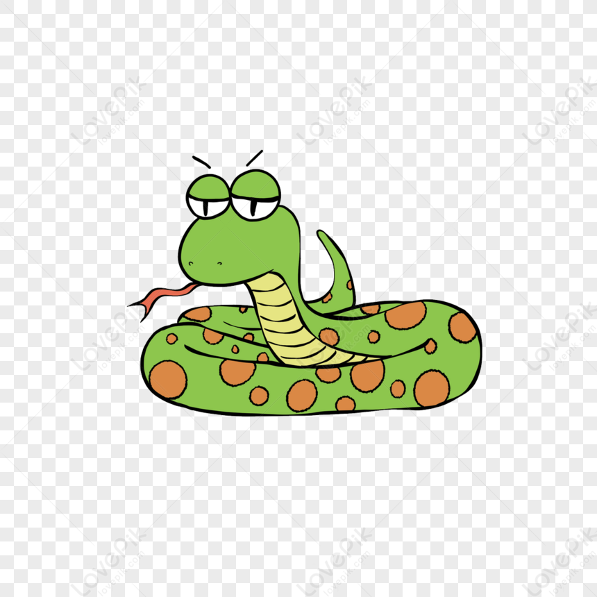 Cute Snake Clipart Hand Drawn,map,picture Book,green PNG Picture And ...