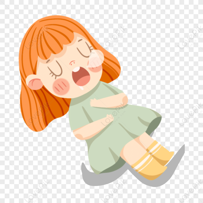 fille sortant du lit clipart