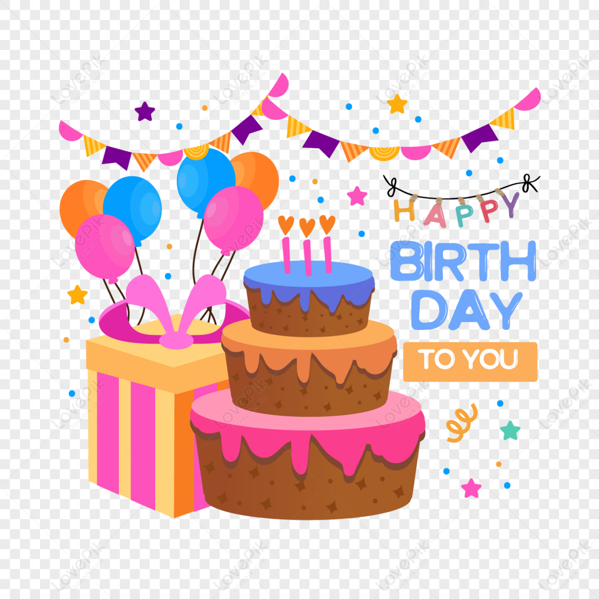 Cake Gift Box PNG Images With Transparent Background | Free Download On ...