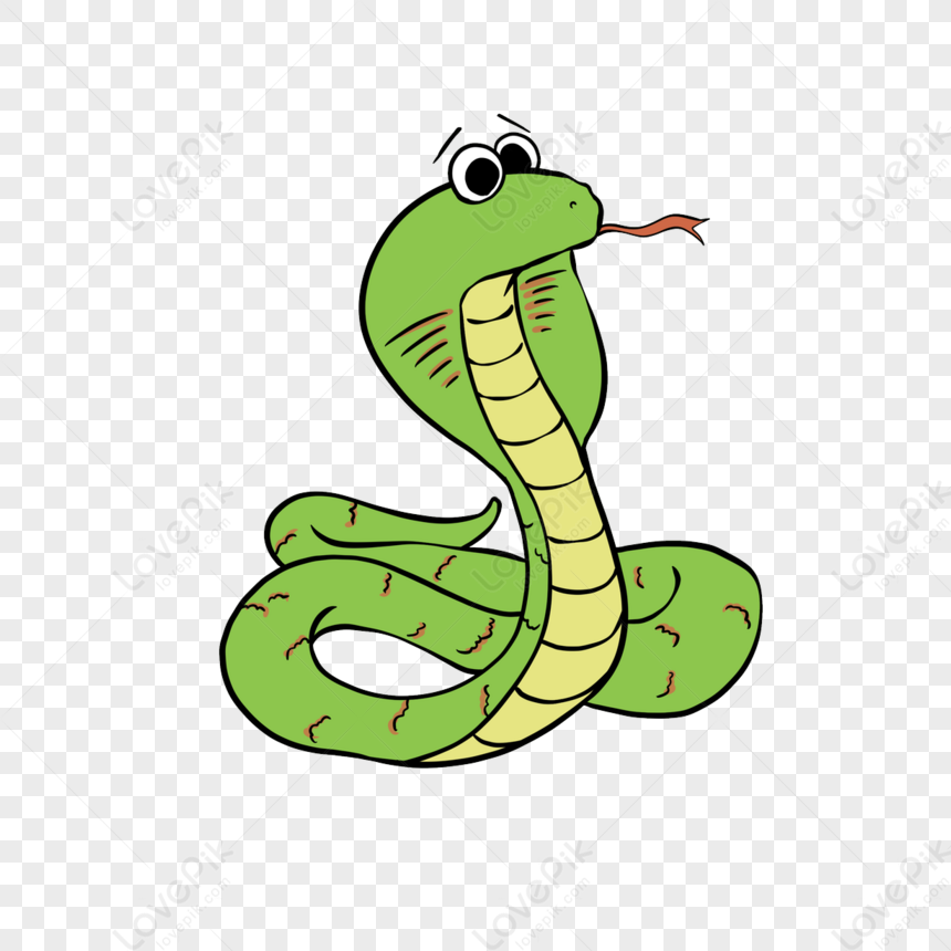 Hand Drawn Cobra Clipart,creativity,cartoon Snake,creative Png Free 