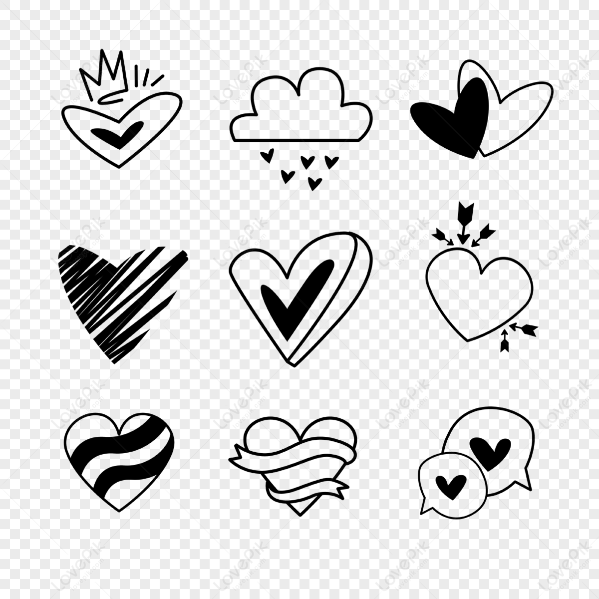 Create love two hand line art drawing style, the hand sketch black linear  isolated on white background, the hand line art vector illustration.  11114271 Vector Art at Vecteezy