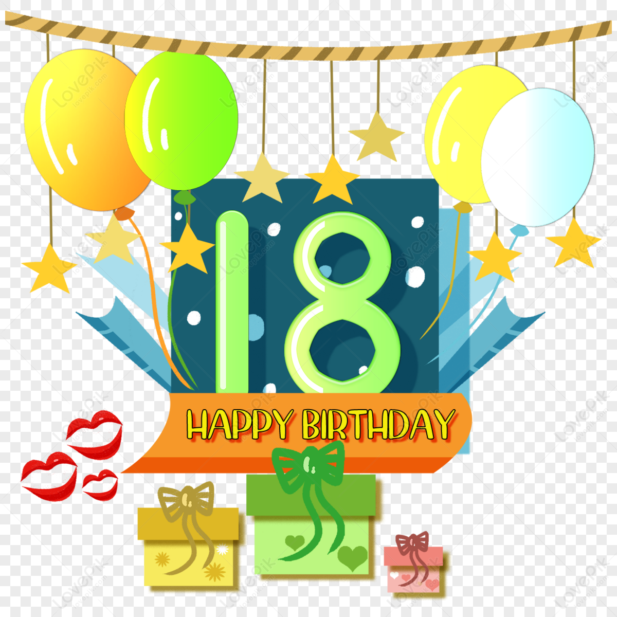 Happy 18th Birthday,adult PNG Hd Transparent Image And Clipart Image ...