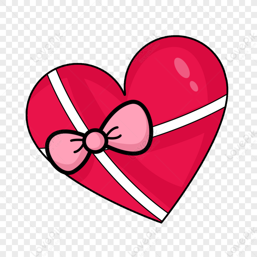 Fiocco Rosa Su Confezione Regalo Rossa A Forma Di Cuore,regali  Rossi,clipart Rosa,clipart Dei Cartoni Animati PSD Immagine Gratis, Grafica  download su Lovepik