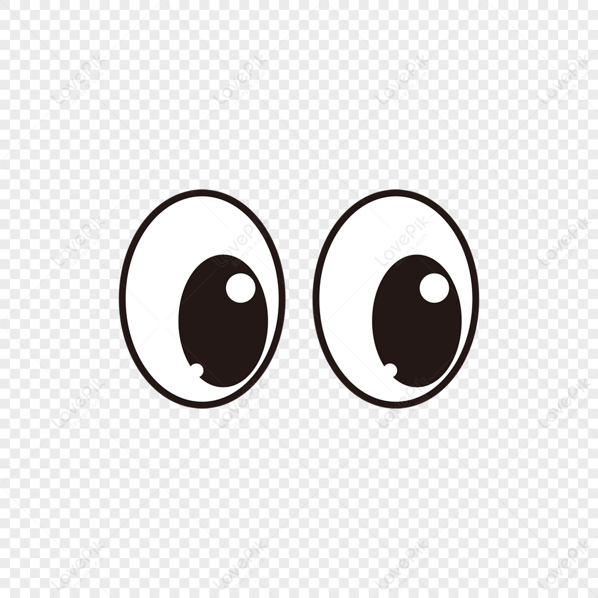 Simple black cartoon character eyes material eyes clipart anime eyes,eyeball,black animal png image free download