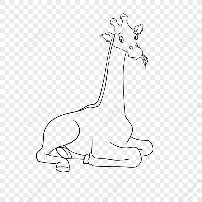 Photo de Girafe Clipart Noir Et Blanc Dessin Des Enfants Mignons