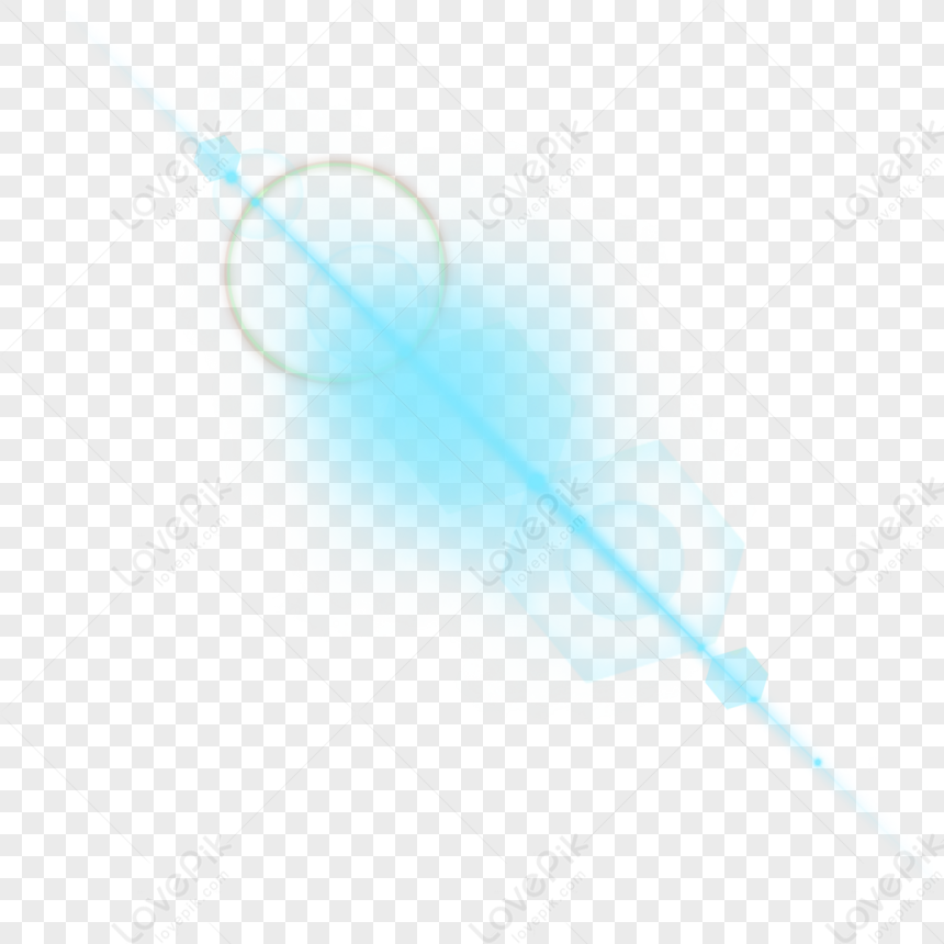 effet de lumière bleue png