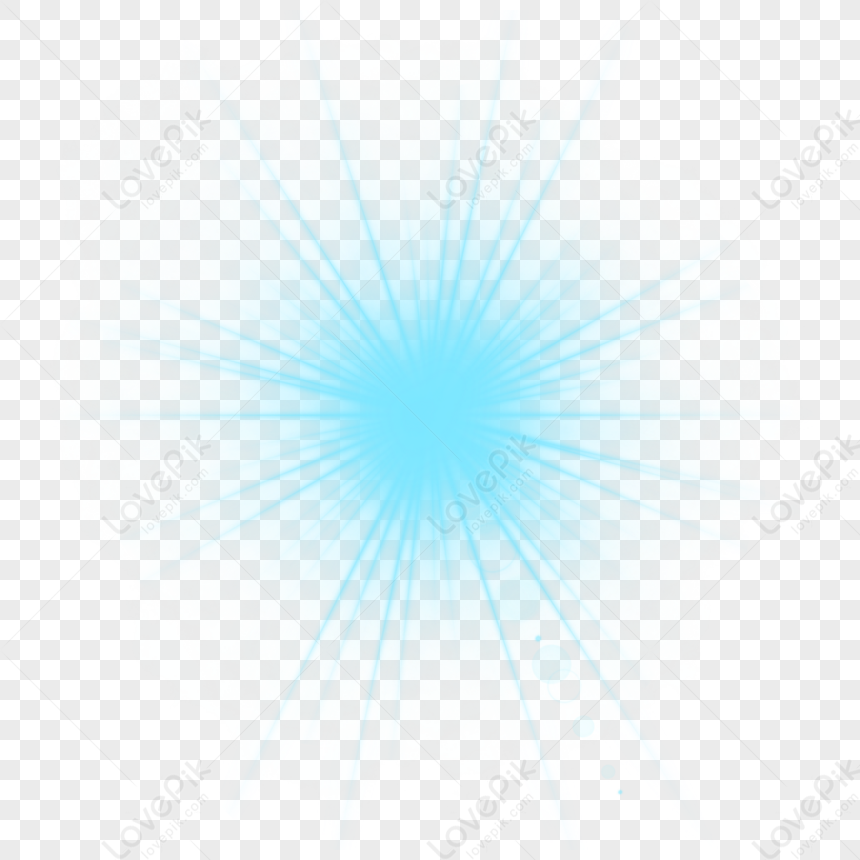 effet de lumière bleue png