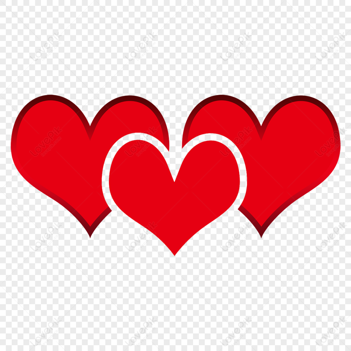 Bright Red Love Heart Clip Art PNG Image Free Download And Clipart ...