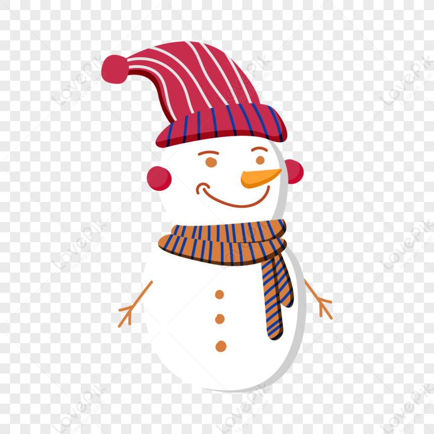 Cartoon Cute Snowman Image,hat,face,puzzle Free PNG And Clipart Image ...